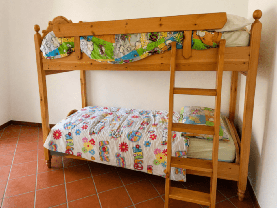 Letto a castello in larice